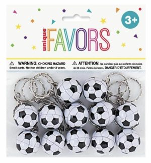 Party Themes |   Soccer Ball Keyrings 12 Pack Party & Toys Party Themes