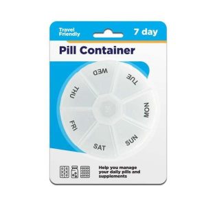 Personal Care |   Circular Pill Box 7 Day Health & Beauty Personal Care