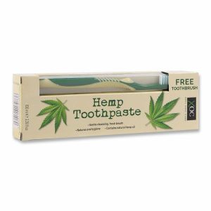 Personal Care |    Hemp Toothpaste 100ml with Bonus Toothbrush Contains Natural Hemp Oil Health & Beauty Personal Care