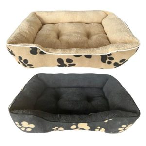 Pet Beds |   Paw Print Pet Bed 65cm x 50cm x 20cm Pet Supplies Pet Beds