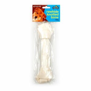 Pet Food |    Dog Beef Rawhide Knotted Bone 23cm 100g Pet Food Pet Food