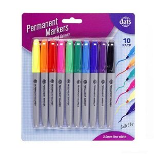 Stationery |   Marker Permanent Assorted Colours 10 Pack Office Supplies Stationery