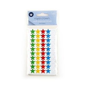 Stationery |   Multi Purpose Star Shaped Coloured 11mm Labels 650 Pack Office Supplies Stationery