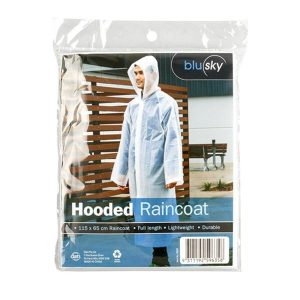 Travel |   Hooded Raincoat Hooded EVA Clear 115cm x 65cm Office Supplies Travel