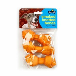 Pet Food |    Dog Mini Smoked Knotted Bones 10cm 3pk 100g Pet Food Pet Food