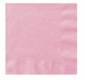 Party Tableware |   20 Pack Lovely Pink Luncheon Napkins – 2 Ply 33cm x 33cm Party & Toys